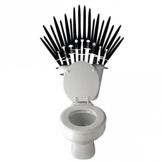 Le sticker de toilettes Game Of Thrones