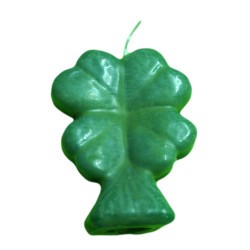 Bougie - Trèfle vert à quatre feuilles