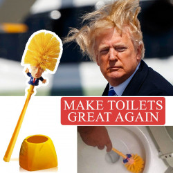 Brosse de toilettes Trump