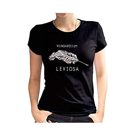 Wingardium Leviosa Harry Potter feminino feitiços encantos t-shirt