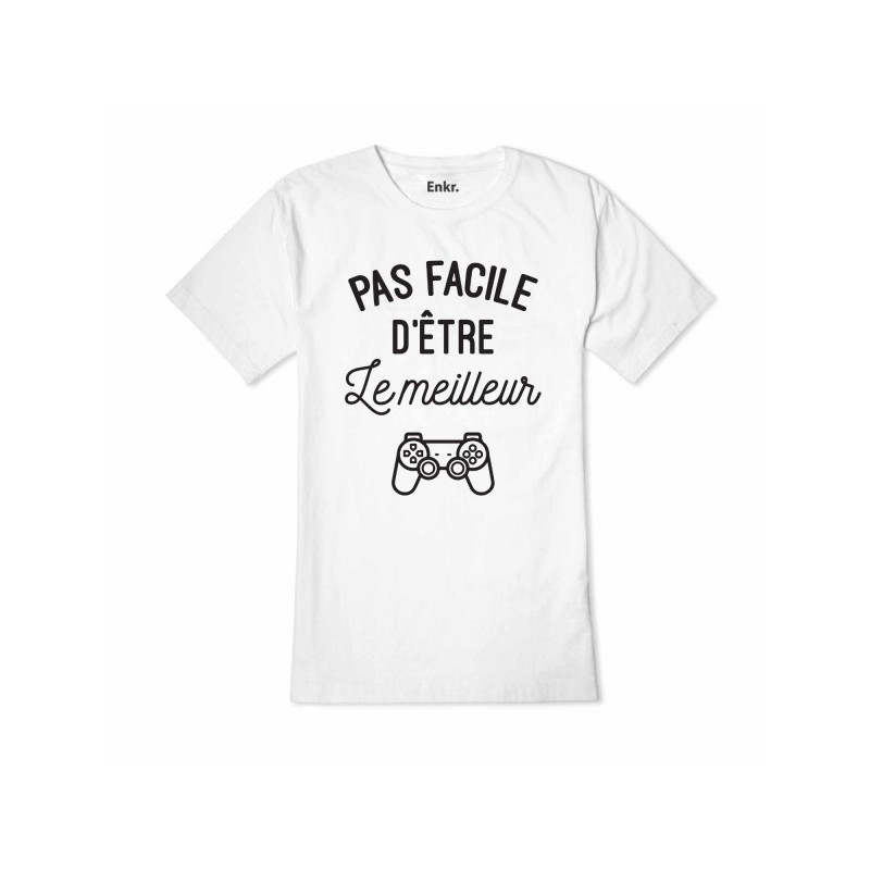 T-Shirt Playstation Manettes - Pas facile d'être le meilleur