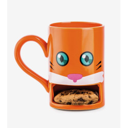 Mug chat avec emplacement pour cookie