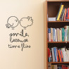 Sticker mural - Smile because times flies