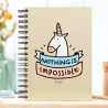 Cahier couleur - Nothing is impossible 