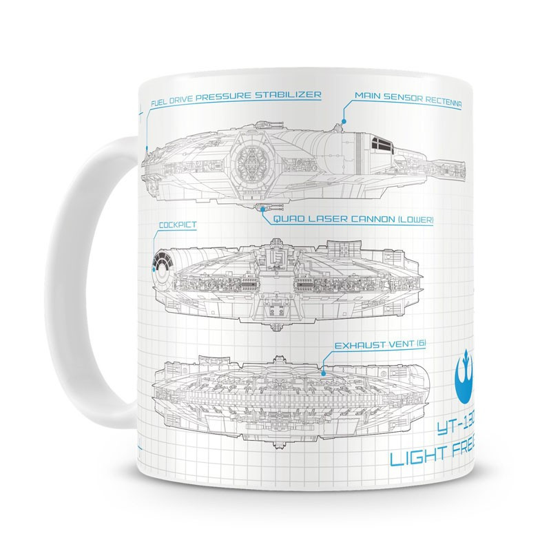 Mug Star Wars Blueprint Faucon Millenium