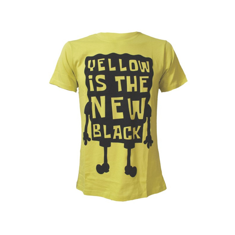 T-shirt Bob L'Eponge Yellow Is The New Black 