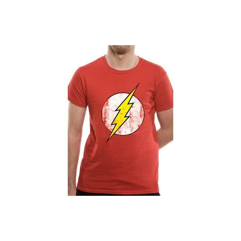 T-shirt Flash rouge logo vintage