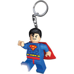 Mini lampe de poche avec chaînette Superman