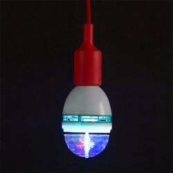 Ampoule LED multicolore rotative