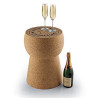 La table bouchon de champagne
