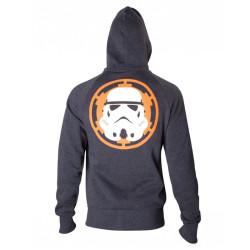 Sweat-Shirt Zippé Star Wars Stormtrooper Logo Empire 