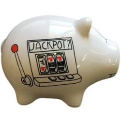 Tirelire Cochon Cagnotte pour les Vacances - Jackpot