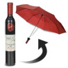 Parapluie en forme de bouteille de vin