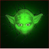 Lampe murale 3D Yoda Star Wars