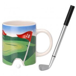 Mug golf et club stylo