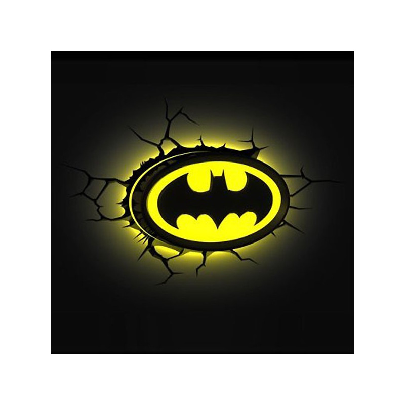 Lampe murale 3D Logo Batman