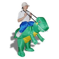 Costume gonflable dinosaure