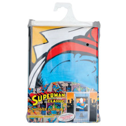 Rideau de douche Superman cabine téléphonique