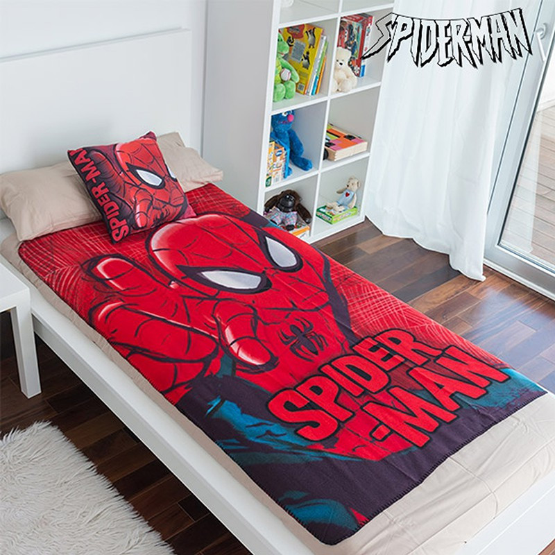 Set couverture et coussin Spiderman