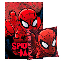 Set couverture et coussin Spiderman