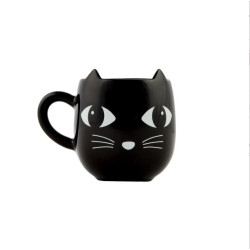 Mug chat noir avec oreilles