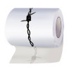 Rouleau de papier toilette barbelé
