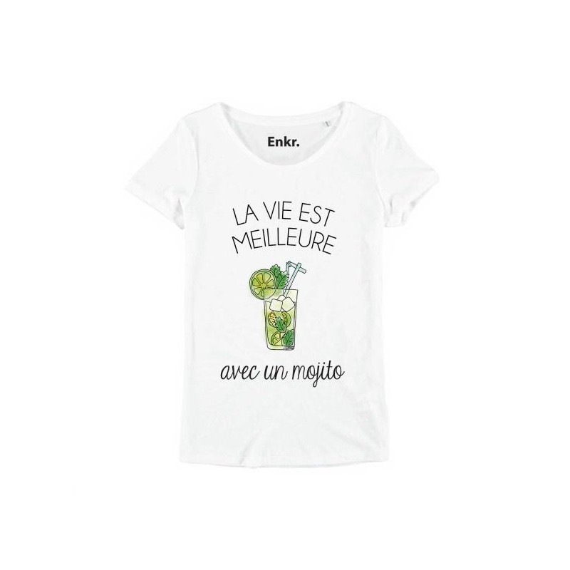 T-shirt Femme La vie est meilleure avec un mojito