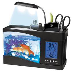 Aquarium USB de bureau (et station météo)