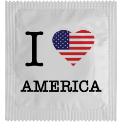 I Love America Flag
