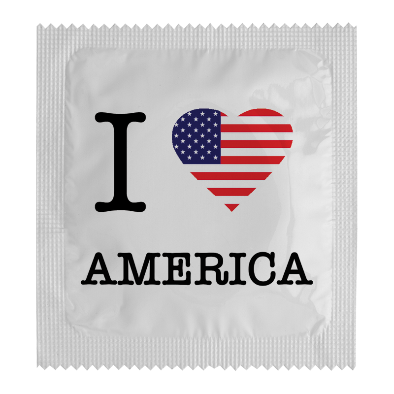 I Love America Flag