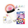 Ampoule-enceinte multicolore contrôlée par smartphone et bluetooth