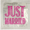 Just Married Lettrage Rose