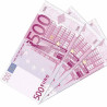 Mouchoirs billets de 500 euros