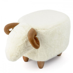 Tabouret pouf mouton