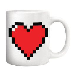 Le mug thermique coeur pixels
