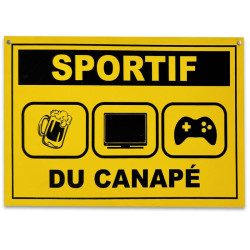 Plaque Sportif du canapé