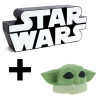 Pack "Force Tranquille" : Lampe Logo Star Wars et Balle Anti-Stress Grogu Offerte