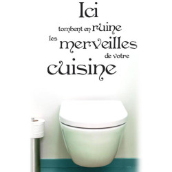 Sticker pour WC Merveilles...