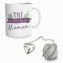 Coffret mug boule à thé Maman