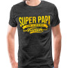 T-shirt humoristique Super Papa Premium L