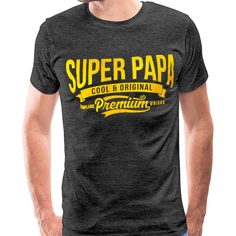 T-shirt humoristique Super Papa Premium XL
