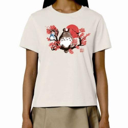 T-shirt Totoro sur une branche de cérisier