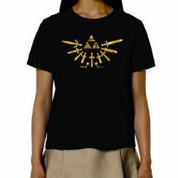 T-Shirt Triforce du Courage Zelda