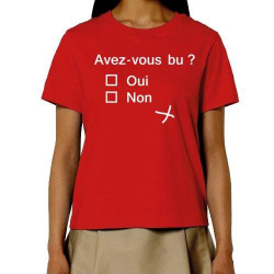 T-shirt - Sondage : Avez-vous bu ?