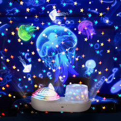 Veilleuse Enfant Galaxie 360° LED Projecteur Constellation Océan Étoilé