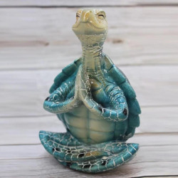 Statue Méditative de Tortue de Mer Zen Yoga et Jardin