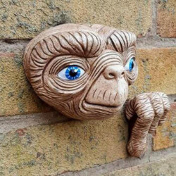 Statue E.T. l'Extraterrestre Artisanale pour Jardin et Porte