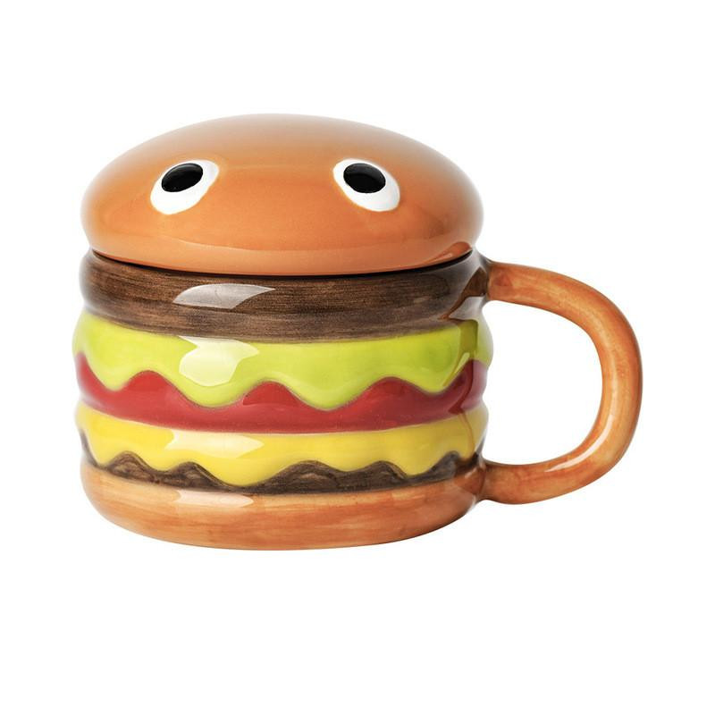 Mug couvercle Hamburger en céramique