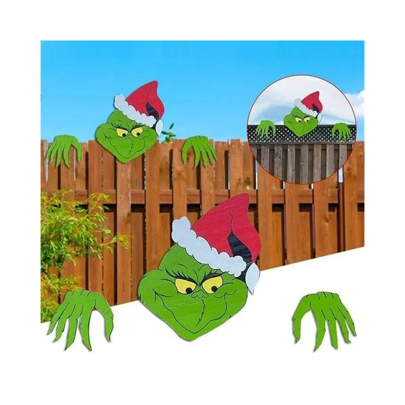 Décoration de Jardin Ornements de Noël Le Grinch