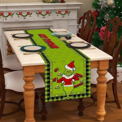 Décoration Chemin de Table de Noel The Grinch